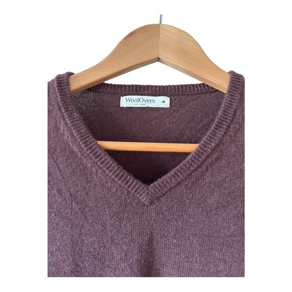 WoolOvers Cashmere & Merino Classic V Neck Knitted Sweater Size M - Picture 4 of 12